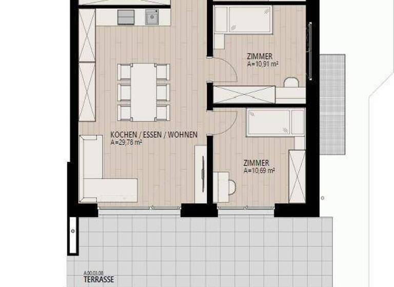 Wohnung zum Kauf - Erstbezug 446.187 € 4 Zimmer 85,3 m² EG Itter 6305