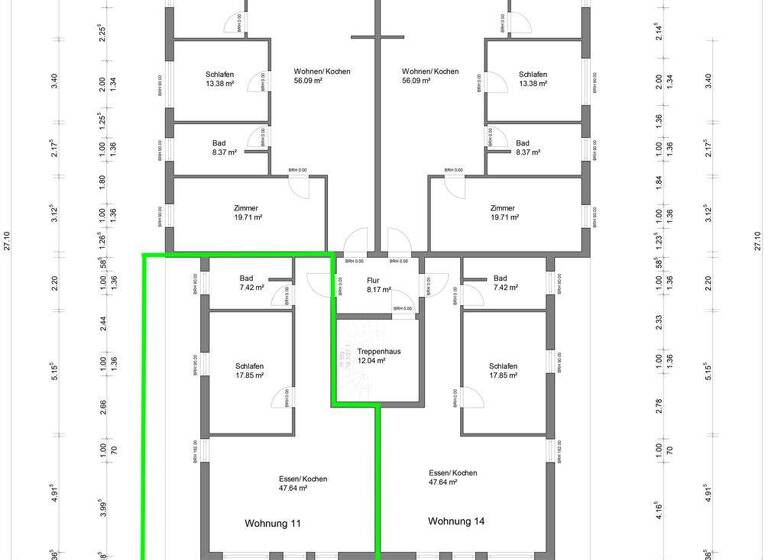 Wohnung zur Miete - Erstbezug 1.240 € 2 Zimmer 79,8 m² Bad Doberan 18209