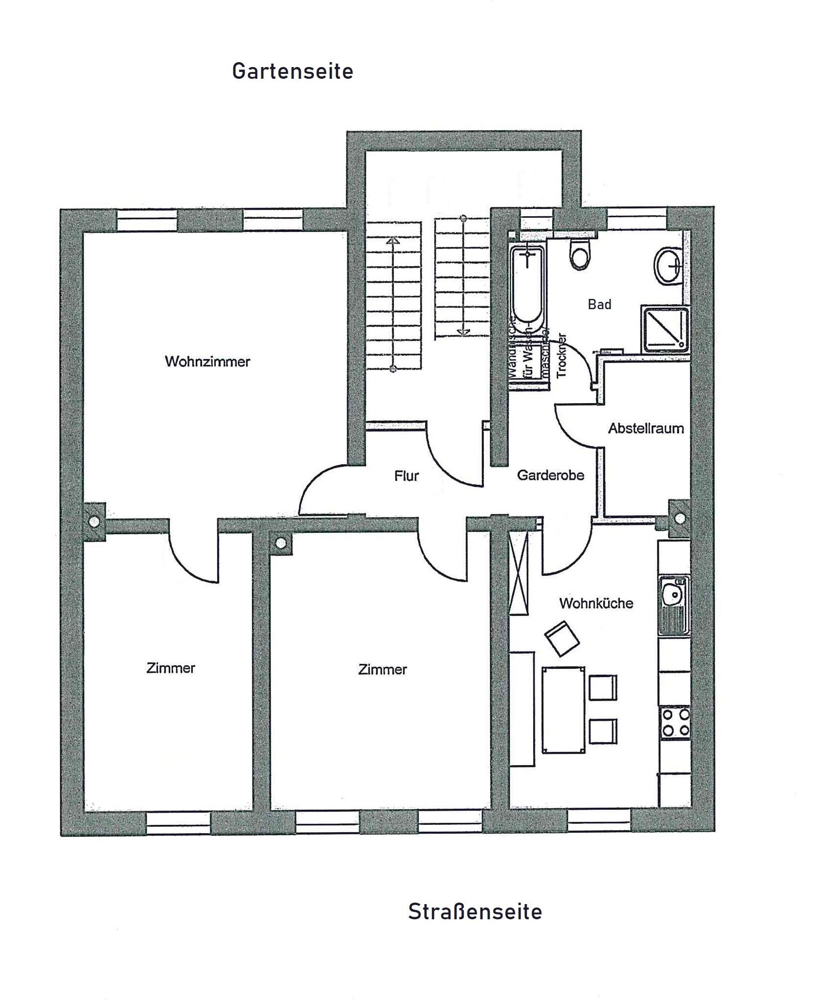 Wohnung zur Miete 775 € 3 Zimmer 94,5 m²<br/>Wohnfläche Sedanstr Sedansberg Wuppertal 42281