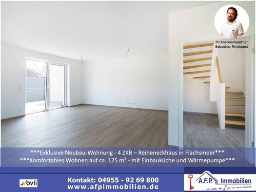 Reihenendhaus zur Miete 1.200 € 4 Zimmer 125 m² 400 m² Grundstück Steenfelde Westoverledingen 26810
