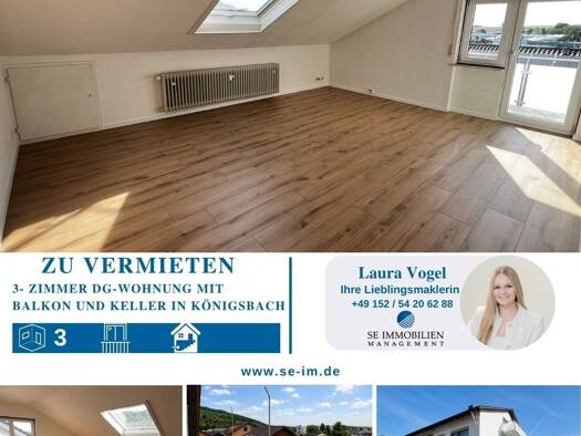 Wohnung zur Miete 770 € 3 Zimmer 72 m² Königsbach Königsbach-Stein 75203