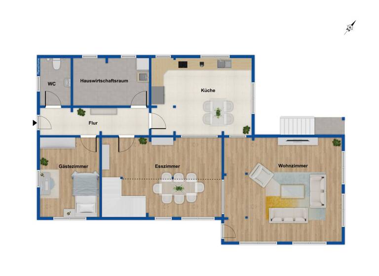 Einfamilienhaus zum Kauf 349.000 € 6 Zimmer 170 m² 841 m² Grundstück Steinfeld 49439