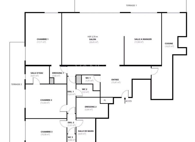 Studio zum Kauf 1.860.000 € 5 Zimmer 147,9 m² 2. Geschoss Ecole Militaire Paris 7ème 75007