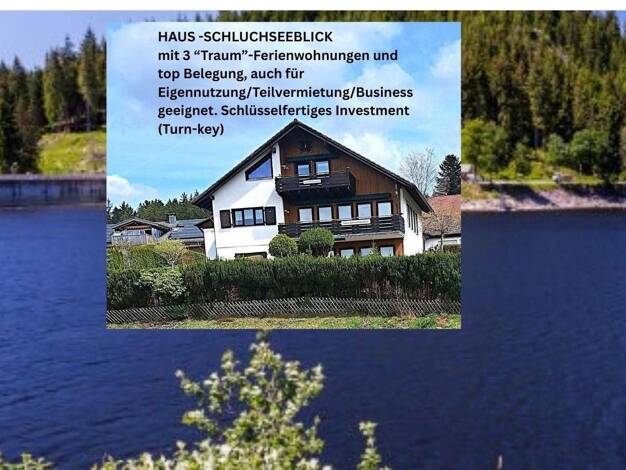 Mehrfamilienhaus zum Kauf provisionsfrei 1.100.000 € 8 Zimmer 330 m² 840 m² Grundstück Lärchenweg 5 Schluchsee Schluchsee 79859