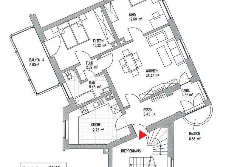 Wohnung zur Miete 885 € 3 Zimmer 88 m² 2. Geschoss frei ab 01.03.2026 Am Zuckmantel 10 Wahren Leipzig 04159