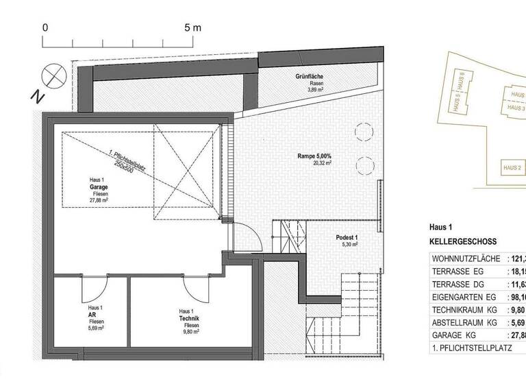 Doppelhaushälfte zum Kauf - Erstbezug 999.000 € 5 Zimmer 121,3 m² frei ab 01.04.2026 Klosterneuburg 3400