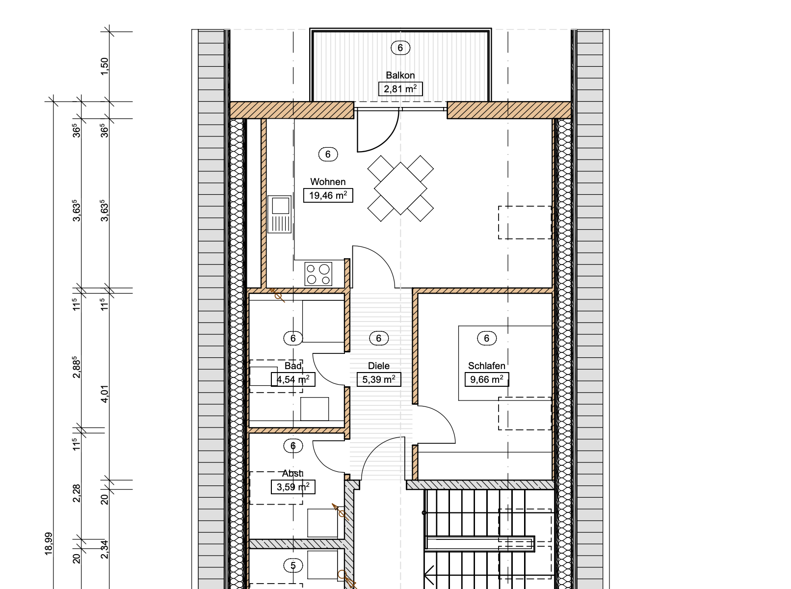 Wohnung zur Miete 490 € 2 Zimmer 44 m²<br/>Wohnfläche 2.<br/>Geschoss 01.03.2025<br/>Verfügbarkeit Obere Bachstr. 21 Haidlfing Wallersdorf 94522