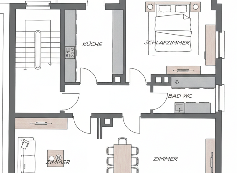 Wohnung zur Miete 650 € 3 Zimmer 81 m² 1. Geschoss frei ab 01.06.2026 Innenstadt Neunkirchen 66538