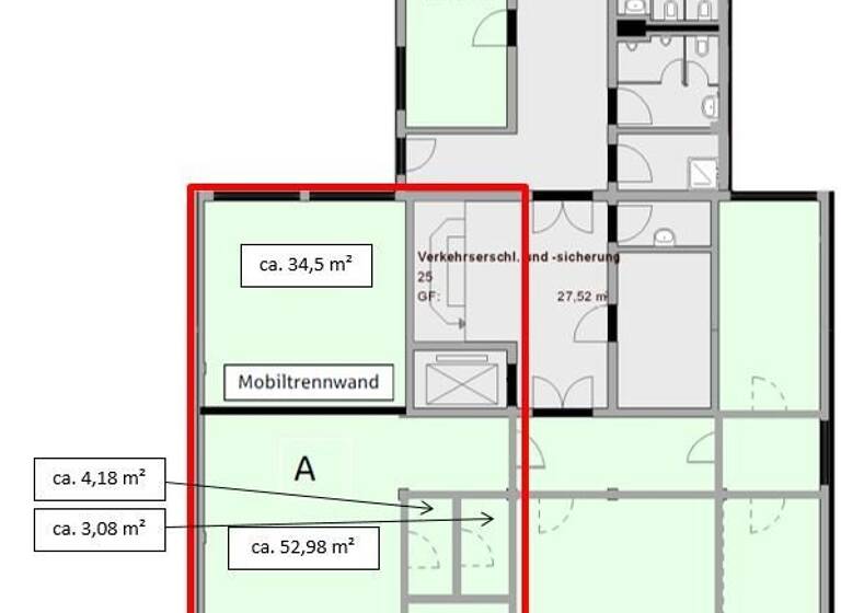 Bürofläche zur Miete provisionsfrei 895 € 3 Zimmer 103,4 m² Bürofläche Am Weichselgarten 6 Tennenlohe Erlangen 91058