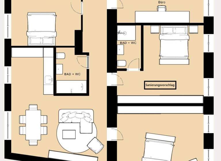 Wohnung zum Kauf 629.000 € 5 Zimmer 123 m² 2. Geschoss Wien 1060