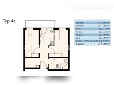 Wohnung zur Miete Tauschwohnung 525 € 2 Zimmer 44 m² Bornim Potsdam 14469