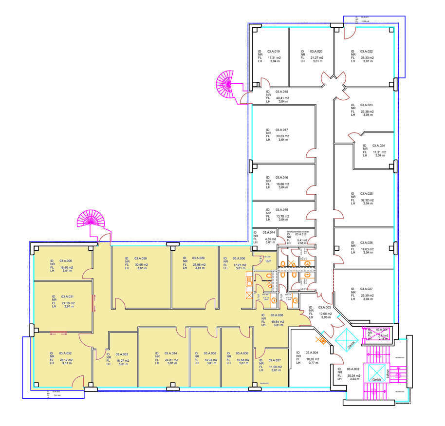 Bürofläche zur Miete provisionsfrei 6,50 € 10 Zimmer 313,8 m²<br/>Bürofläche Mahlsdorf Berlin 12623