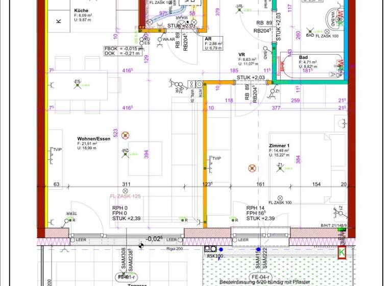 Wohnung zum Kauf - Erstbezug 238.901 € 2 Zimmer 58,4 m² EG Neustifter Straße 6 Kirchberg am Wagram 3470
