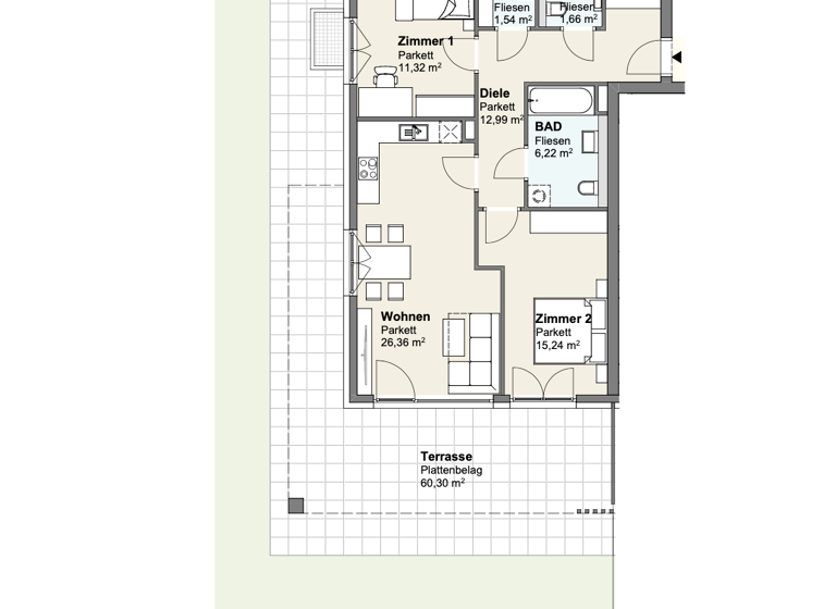 Wohnung zum Kauf - Erstbezug 519.900 € 3 Zimmer 75,3 m² EG Velden am Wörther See 9220