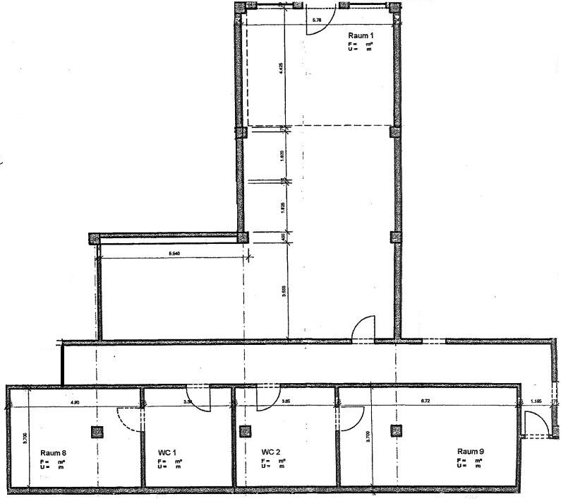 Büro-/Praxisfläche zur Miete 545 € 1 Zimmer 90,8 m²<br/>Bürofläche Schwarzburger Chaussee 76 West Rudolstadt 07407