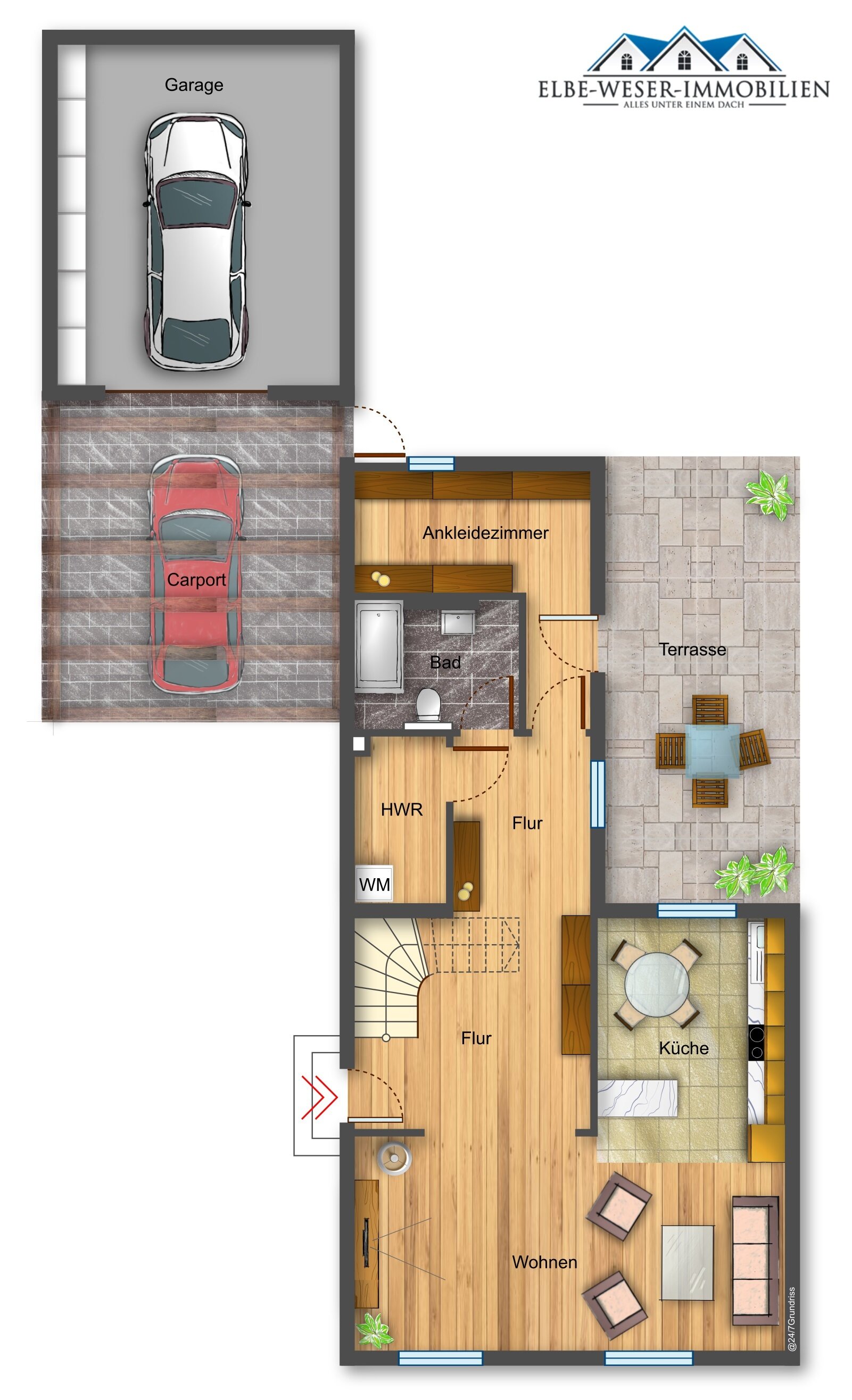 Doppelhaushälfte zum Kauf 295.000 € 3 Zimmer 100 m²<br/>Wohnfläche 384 m²<br/>Grundstück 01.03.2025<br/>Verfügbarkeit Bruchhauser Str. 42 Kattenturm Bremen 28277