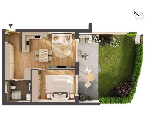 Wohnung zum Kauf - Neubau provisionsfrei 275.000 € 2 Zimmer 52,4 m² EG Franz-Prantl-Park 1 Jenbach 6200