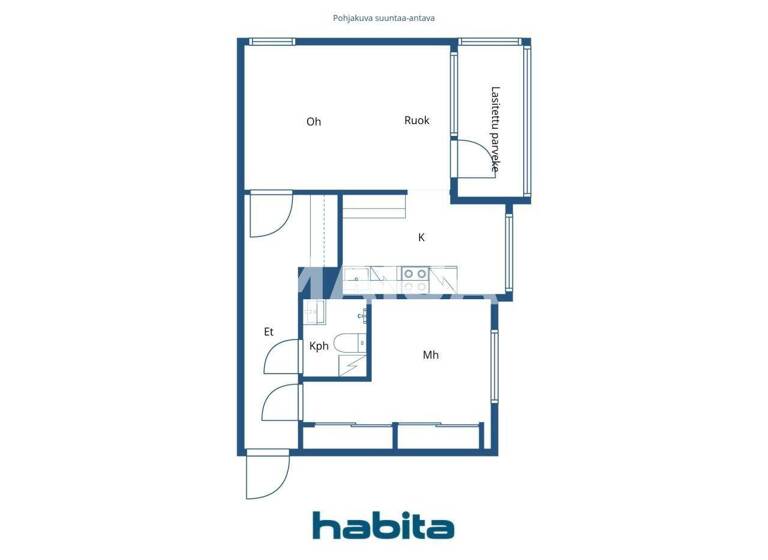 Studio zum Kauf 125.000 € 2 Zimmer 43 m² 3. Geschoss Mäkikatu 6 Kuopio 70110
