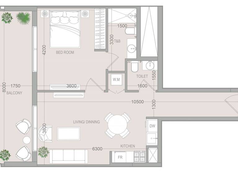 Wohnung zum Kauf provisionsfrei 276.545 € 2 Zimmer 73,8 m² Dubai 00000