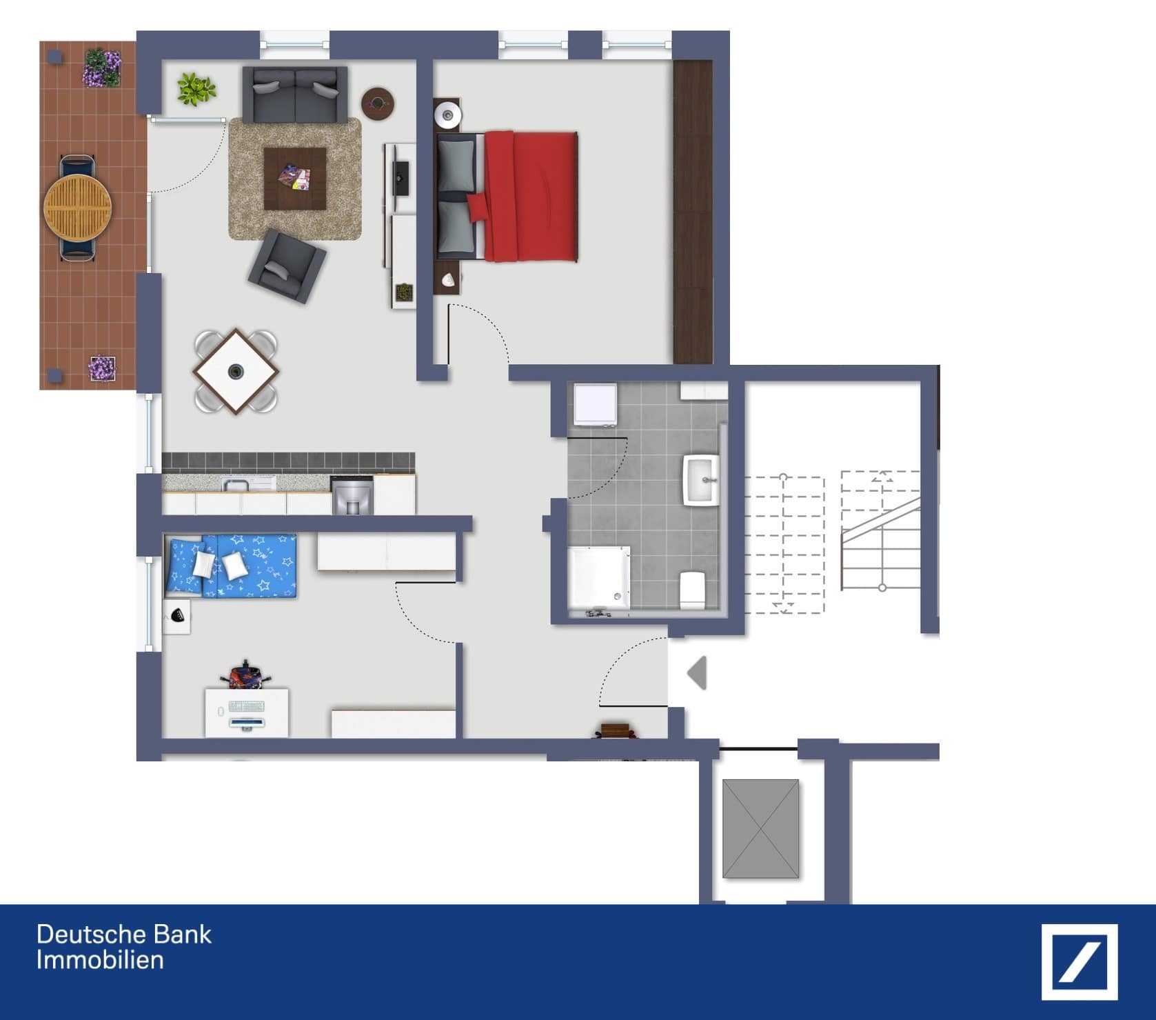 Wohnung zur Miete 1.050 € 3 Zimmer 76 m²<br/>Wohnfläche 01.01.2025<br/>Verfügbarkeit Deggendorf Deggendorf 94469