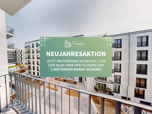 Wohnung zur Miete - Erstbezug 1.575 € 2 Zimmer 61,8 m² 4. Geschoss Friedenauer Höhe 13 Friedenau Berlin 12159