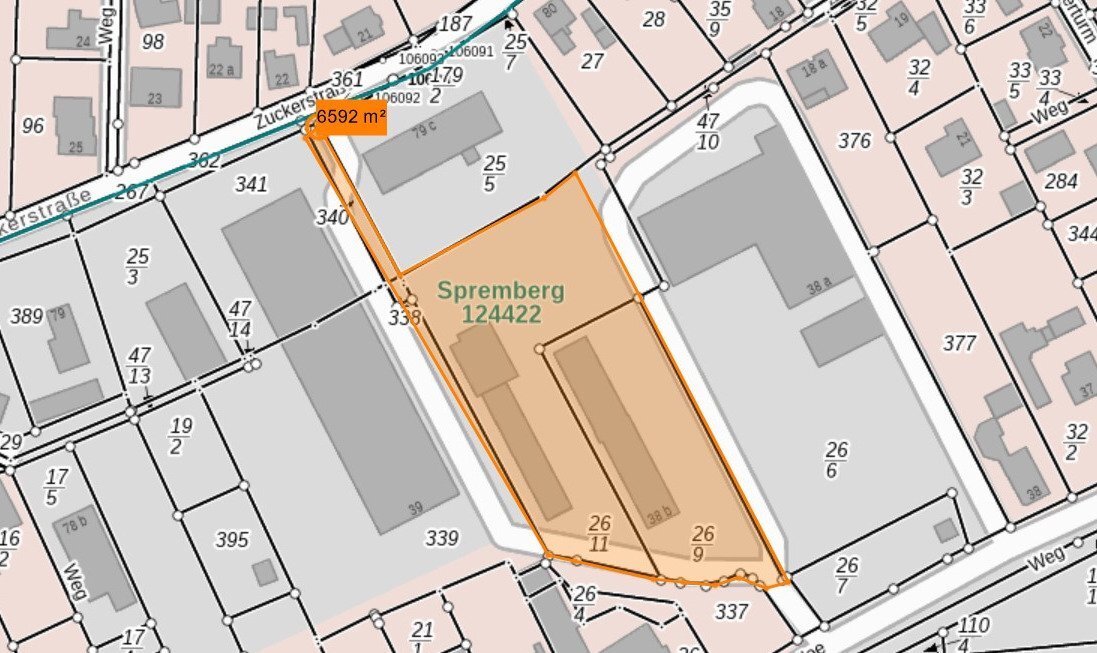 Bürogebäude zum Kauf als Kapitalanlage geeignet 220.000 € 6.600 m²<br/>Grundstück Heinrichsfelder Allee 38 b Spremberg Spremberg 03130