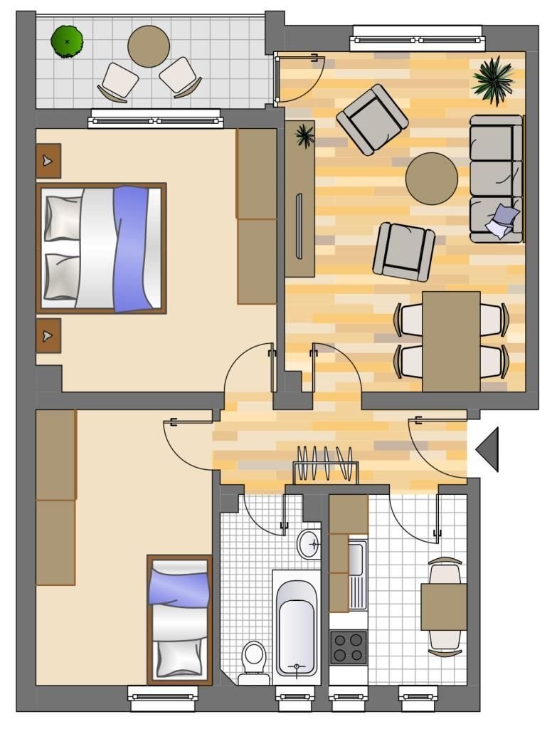 Wohnung zur Miete 469 € 3,5 Zimmer 59,6 m²<br/>Wohnfläche 1.<br/>Geschoss Bohnekampstraße 16 Zweckel Gladbeck 45966