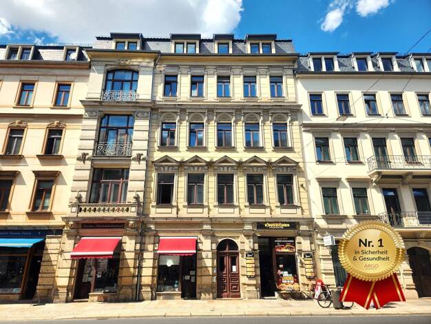 Wohnung zur Miete 949 € 2 Zimmer 69,5 m² 4. Geschoss Bautzner Straße 65 Äußere Neustadt Äußere Neustadt 01099