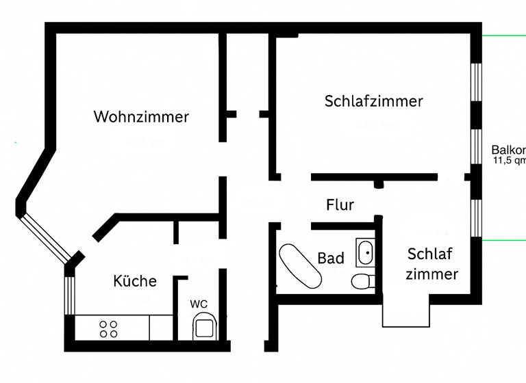 Wohnung zum Kauf 605.000 € 3 Zimmer 93 m² 3. Geschoss Prenzlauer Berg Berlin 10437