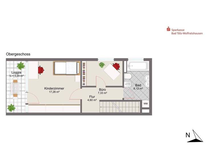 Maisonette zur Miete 1.130 € 3,5 Zimmer 94 m² Bad Tölz 83646