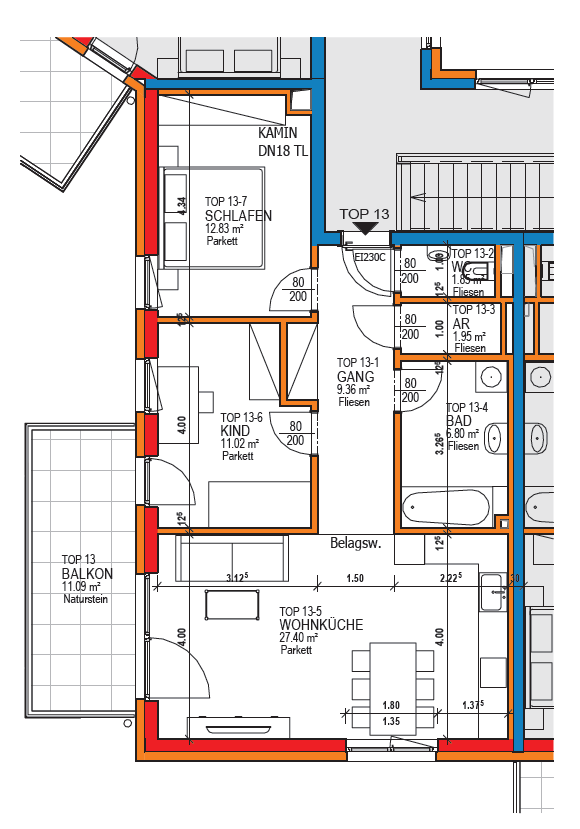 Wohnung zur Miete 780 € 3 Zimmer 71,2 m²<br/>Wohnfläche 01.04.2025<br/>Verfügbarkeit Wimpassingerstraße 63 Wimpassing Wels 4600