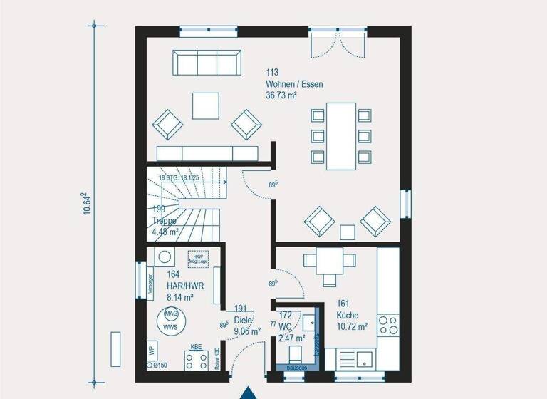 Einfamilienhaus zum Kauf provisionsfrei 430.999 € 5 Zimmer 137 m² 380 m² Grundstück Waldenburg 74638