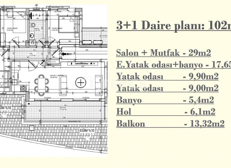 Wohnung zum Kauf 217.000 € 4 Zimmer 126 m² EG Antalya 07230