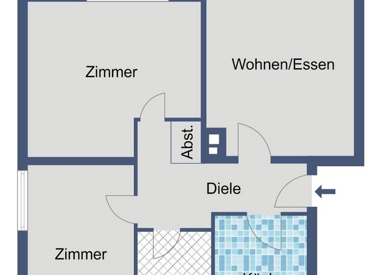 Wohnung zur Miete nur mit Wohnberechtigungsschein 267 € 3 Zimmer 75,8 m²<br/>Wohnfläche ab sofort<br/>Verfügbarkeit Königsberger Straße 3 Melsungen Melsungen 34212
