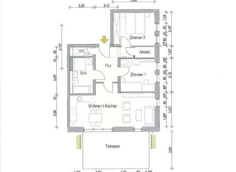 Wohnung zur Miete - Erstbezug 1.350 € 3 Zimmer 80,1 m² EG frei ab 01.09.2026 Am Eichelberg 1i, Haus I Medingen Ottendorf-Okrilla 01458