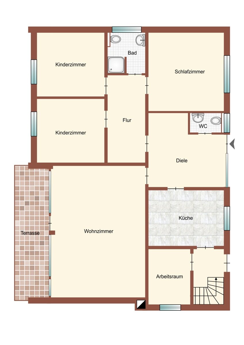 Einfamilienhaus zum Kauf 179.500 € 5 Zimmer 127 m²<br/>Wohnfläche 1.167 m²<br/>Grundstück Nordholz Wurster Nordseeküste OT Nordholz 27639