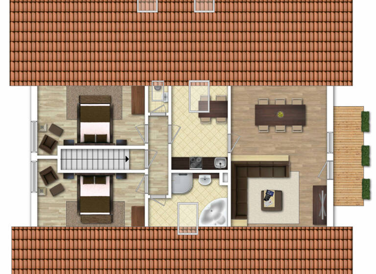 Wohnung zur Miete 510 € 3 Zimmer 78 m²<br/>Wohnfläche Dachgeschoss, 2.<br/>Geschoss ab sofort<br/>Verfügbarkeit Ornbau Ornbau 91737