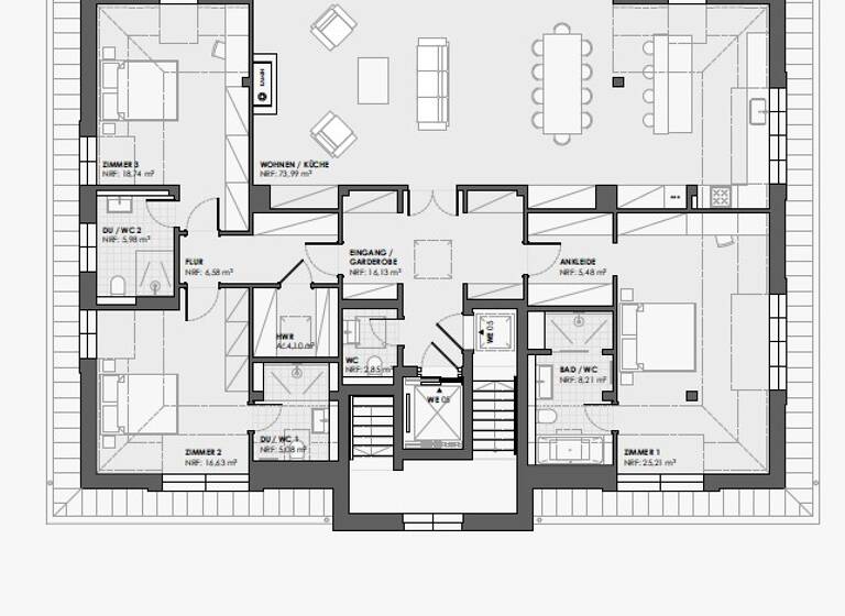 Penthouse zum Kauf - Erstbezug provisionsfrei 2.790.000 € 4 Zimmer 199 m² 2. Geschoss Rhumeweg 19 Zehlendorf Berlin 14163
