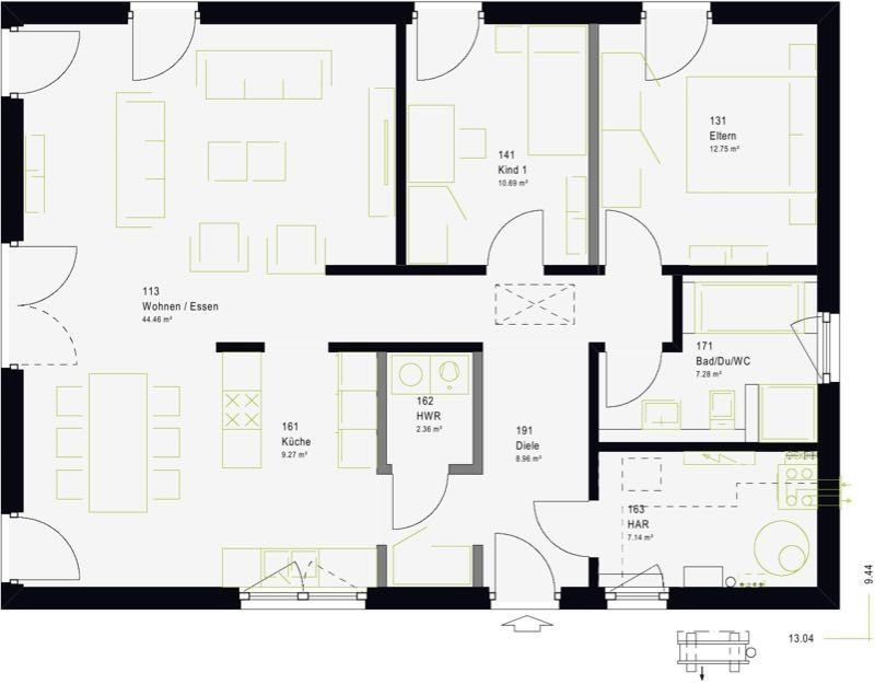 Haus zum Kauf provisionsfrei 230.965 € 4 Zimmer 102,9 m²<br/>Wohnfläche 370 m²<br/>Grundstück Vrees 49757