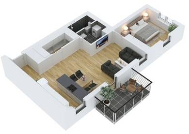 Wohnung zur Miete 670 € 1 Zimmer 75,3 m² 1. Geschoss frei ab 01.07.2025 Zemmer Zemmer 54313