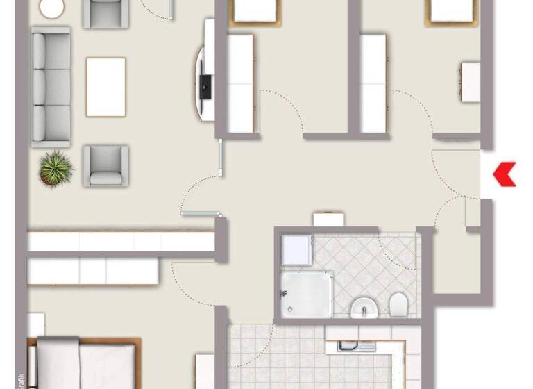 Wohnung zum Kauf 99.000 € 4,5 Zimmer 86 m² Bönen 59199
