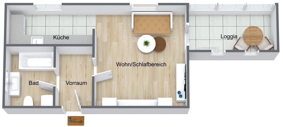 Wohnung zum Kauf 149.000 € 2 Zimmer 46,1 m²<br/>Wohnfläche Annabichl Klagenfurt 9020