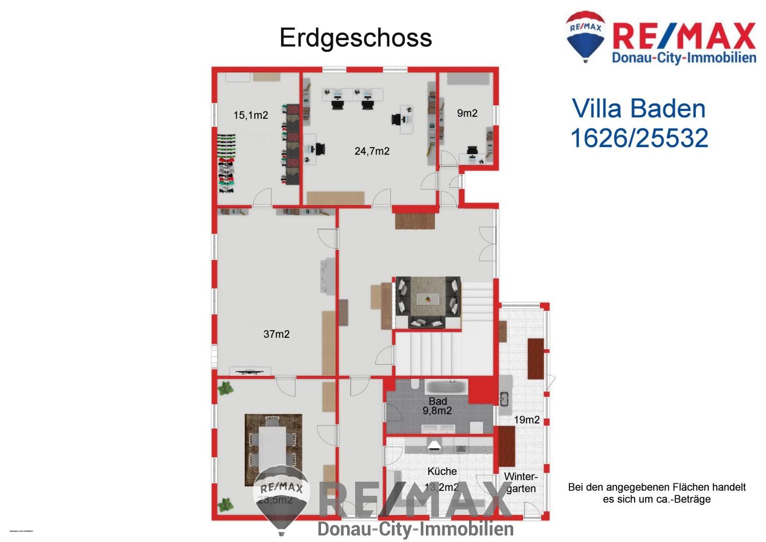 Villa zum Kauf 1.990.000 € 11 Zimmer 342 m²<br/>Wohnfläche 1.700 m²<br/>Grundstück Baden 2500