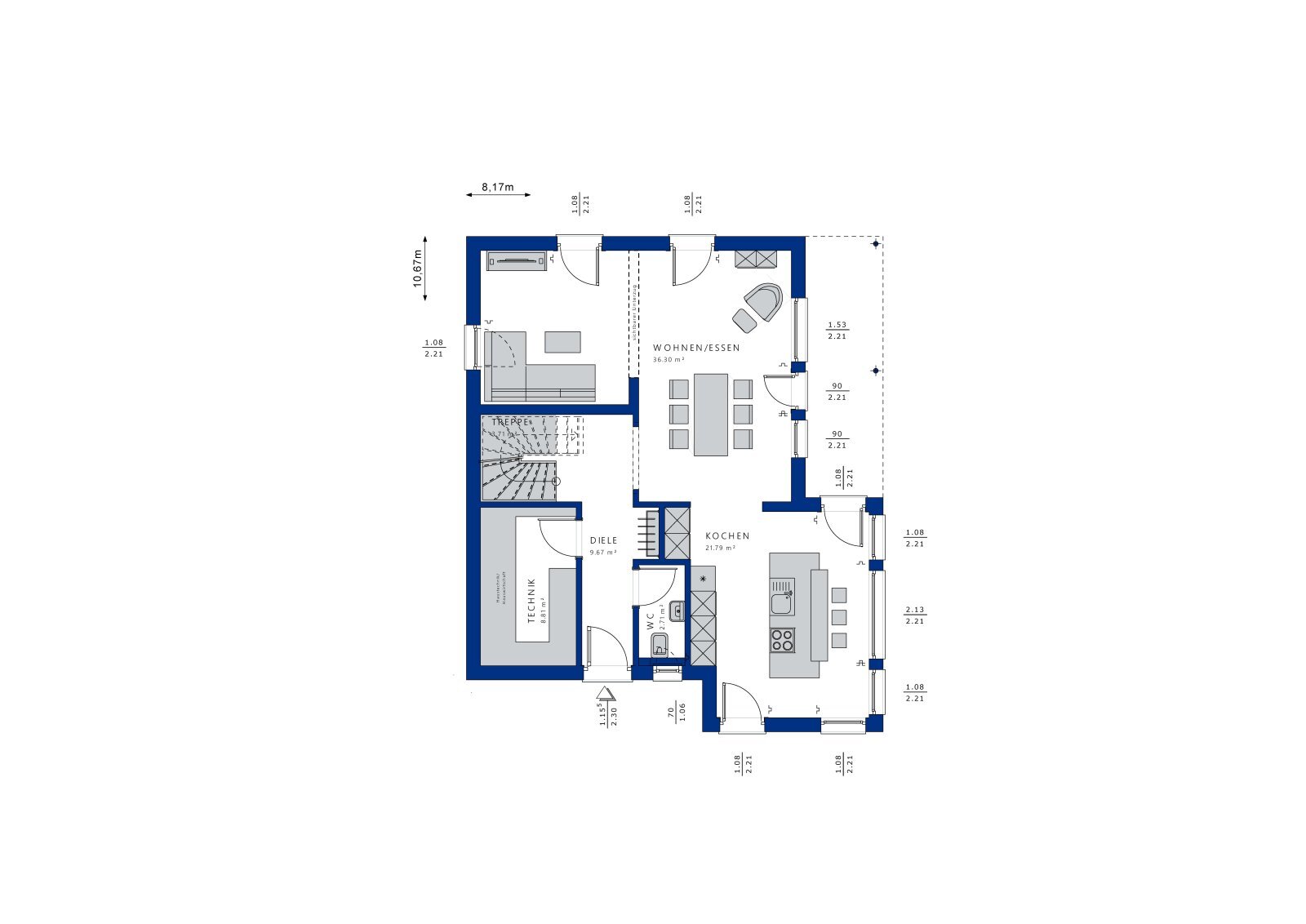 Haus zum Kauf 816.555 € 5 Zimmer 153 m²<br/>Wohnfläche 400 m²<br/>Grundstück Hassee Bezirk 4 Kiel 24114