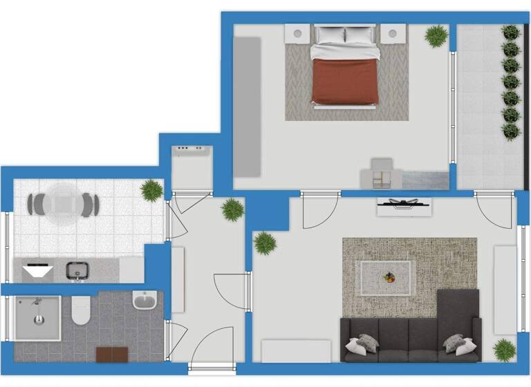 Wohnung zur Miete 430 € 2 Zimmer 48 m² 3. Geschoss Merseburger Straße 15 Innenstadt Halle 06112