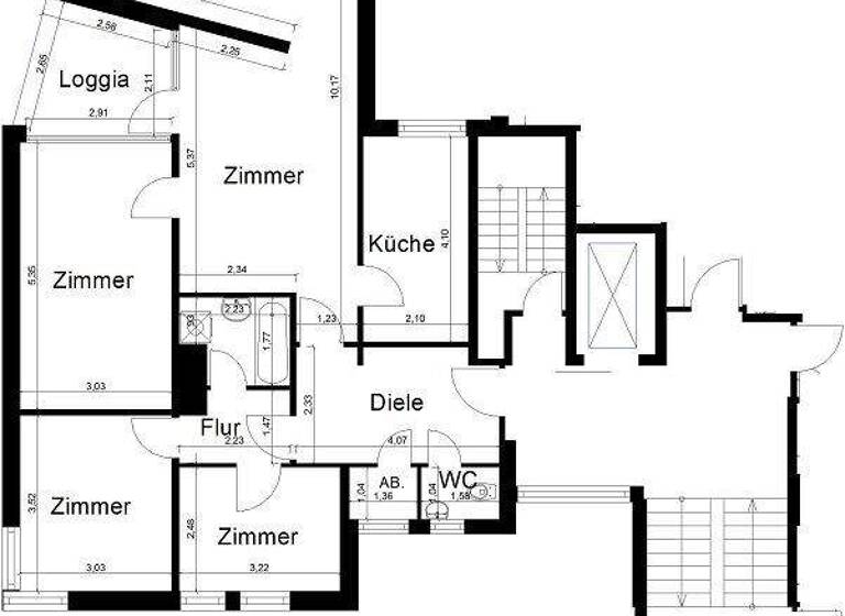 Wohnung zur Miete nur mit Wohnberechtigungsschein 468 € 4 Zimmer 103,3 m² EG frei ab 01.05.2026 Konrad-Adenauer-Ring 52 Stadtmitte Viersen 41747