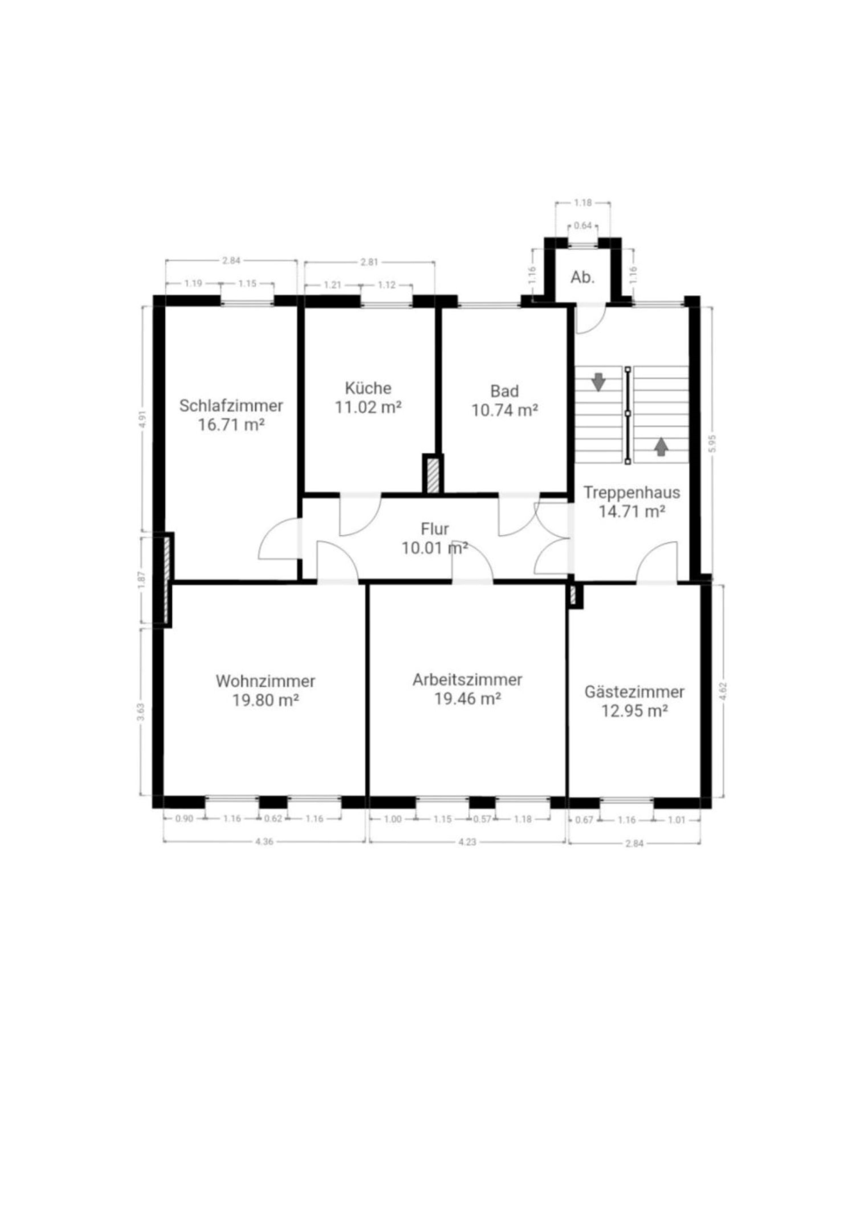 Wohnung zur Miete 800 € 4 Zimmer 100,7 m²<br/>Wohnfläche 2.<br/>Geschoss ab sofort<br/>Verfügbarkeit Ilversgehofen Erfurt 99086