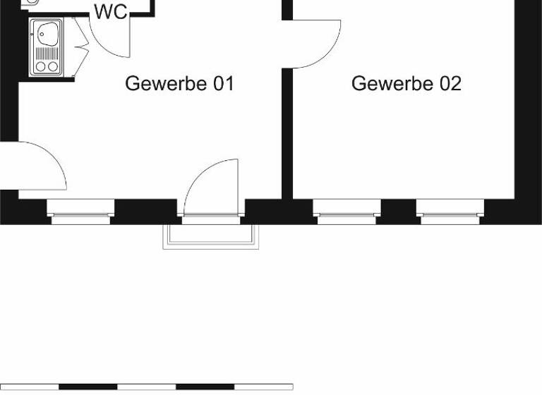 Bürofläche zur Miete provisionsfrei 23,08 € 1 Zimmer 39 m²<br/>Bürofläche Gustav-Adolf-Str. 153 Weißensee Berlin 13086