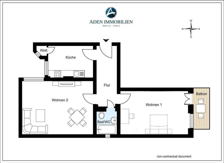 Wohnung zum Kauf 340.000 € 2 Zimmer 74,9 m² 1. Geschoss Freiheit 7 Köpenick Berlin 12555
