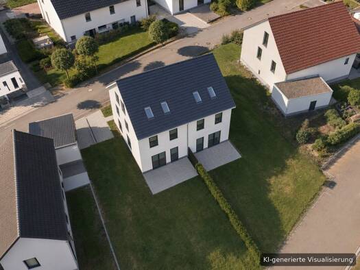 Doppelhaushälfte zum Kauf - Erstbezug provisionsfrei 637.130 € 6 Zimmer 149 m² 357 m² Grundstück Quellenstraße 11 Wachendorf Cadolzburg 90556